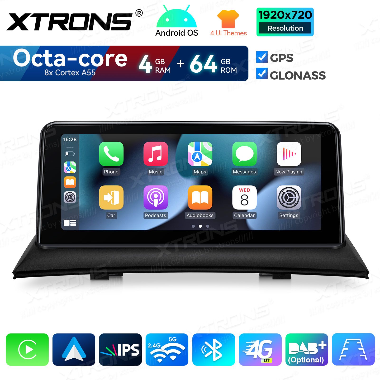4+64Gb | 10.25"  | BMW X3 E83 (2004-2009) w/o orig. screen Android 14 GPS autoraadio ja multimeedia keskus