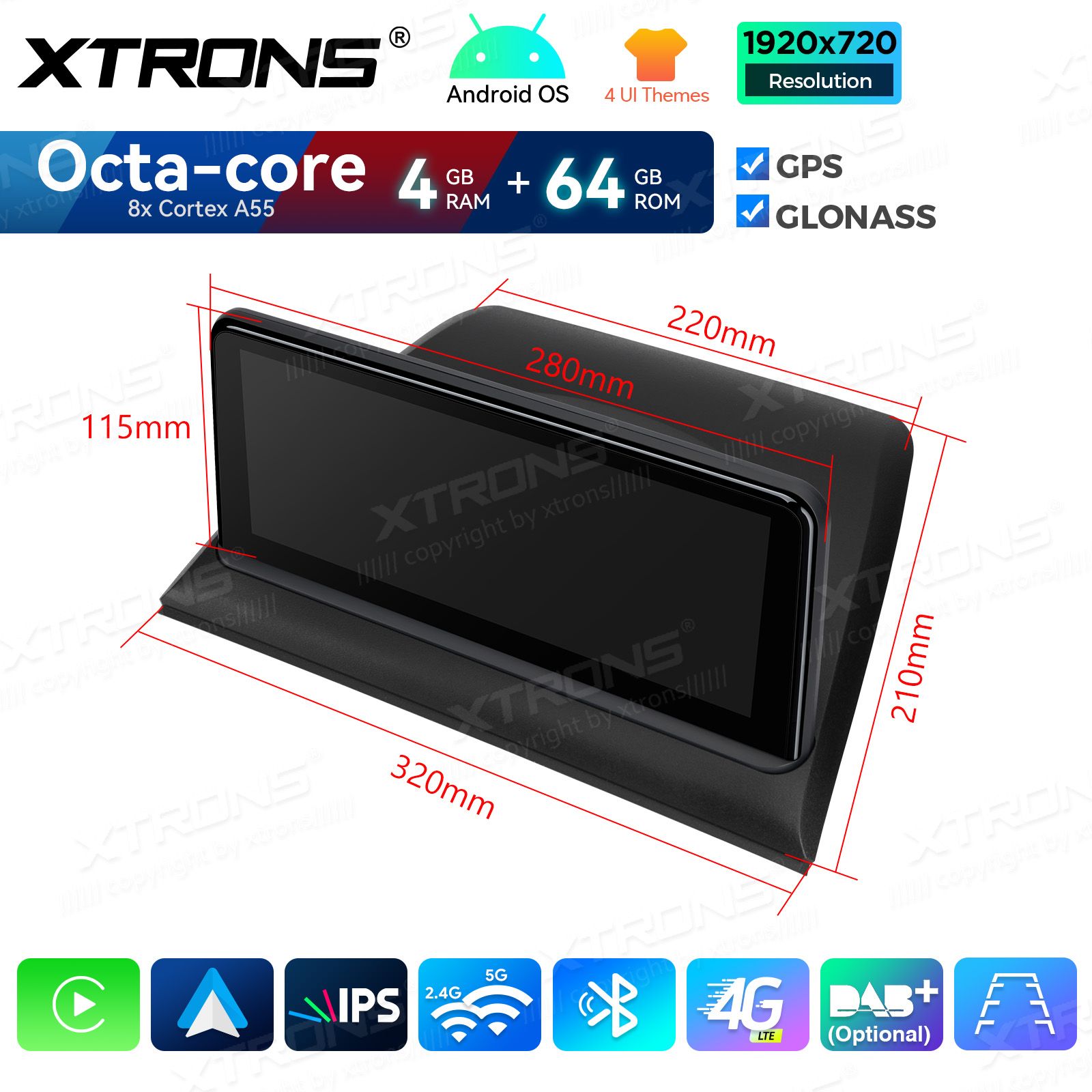 4+64Gb | 10.25"  | BMW X3 E83 (2004-2009) w/o orig. screen Android 14 GPS autoraadio ja multimeedia keskus