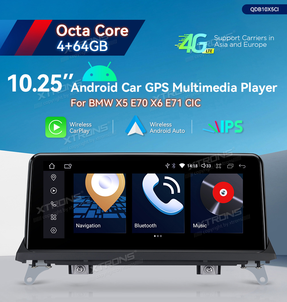 XTRONS QDB10X5CI Mudelikohane android multimeediakeskus gps naviraadio