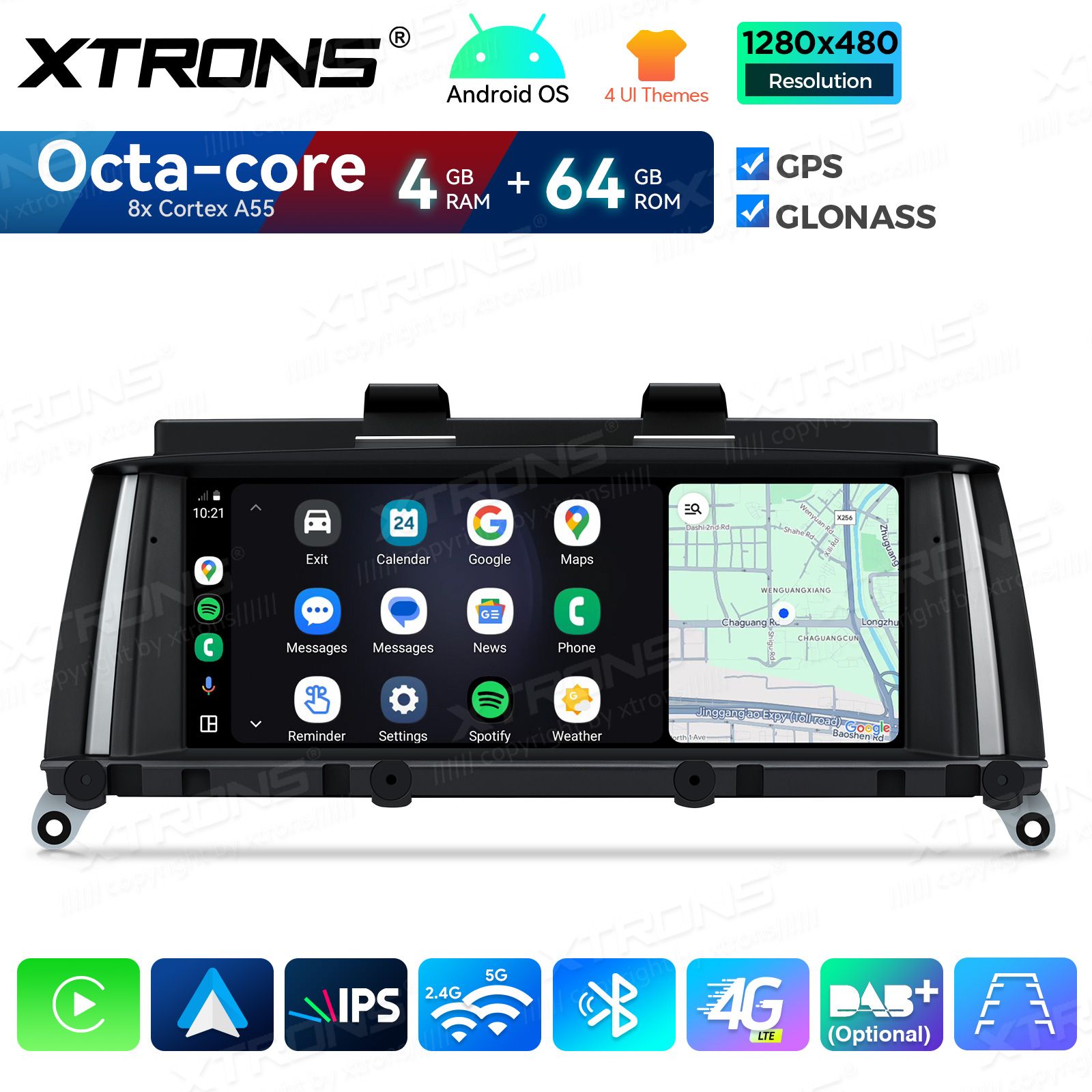 4+64Gb | 8.8"  | BMW X3 F25 iDrive CIC (2011-2013) Android 14 GPS autoraadio ja multimeedia keskus