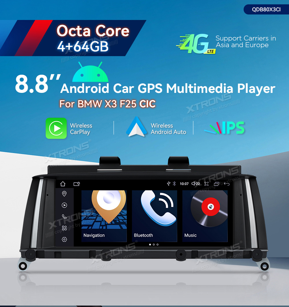 XTRONS QDB80X3CI Mudelikohane android multimeediakeskus gps naviraadio