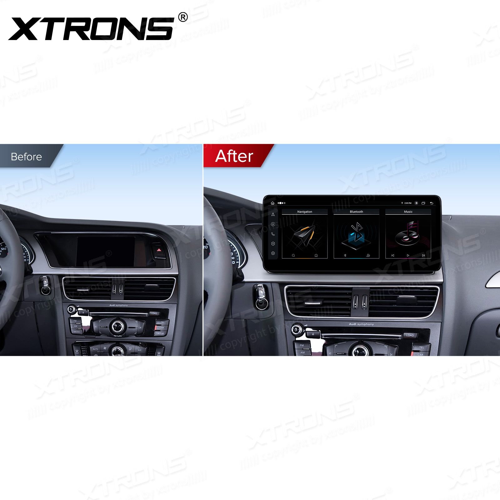 4+64Gb | 12.3" | Audi A4 (2009 - 2016) | A5 (2008-2015) | Audi concert | Audi symphony Android 13 GPS autoraadio ja multimeedia keskus