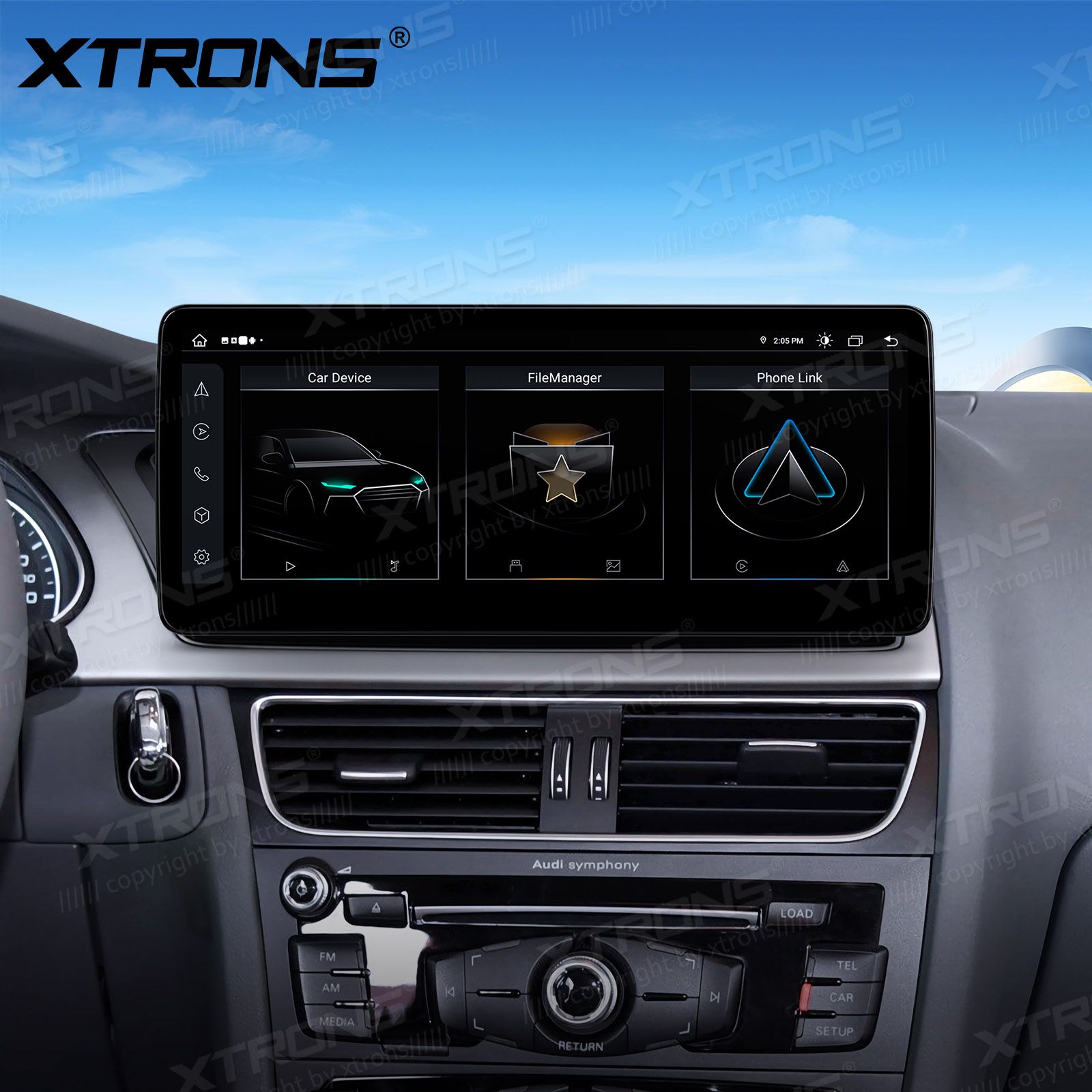 Audi A4 (2009 - 2016) | A5 (2008-2015) | Audi concert | Audi symphony  XTRONS QLA22UCA12A4L Car multimedia GPS player with Custom Fit Design