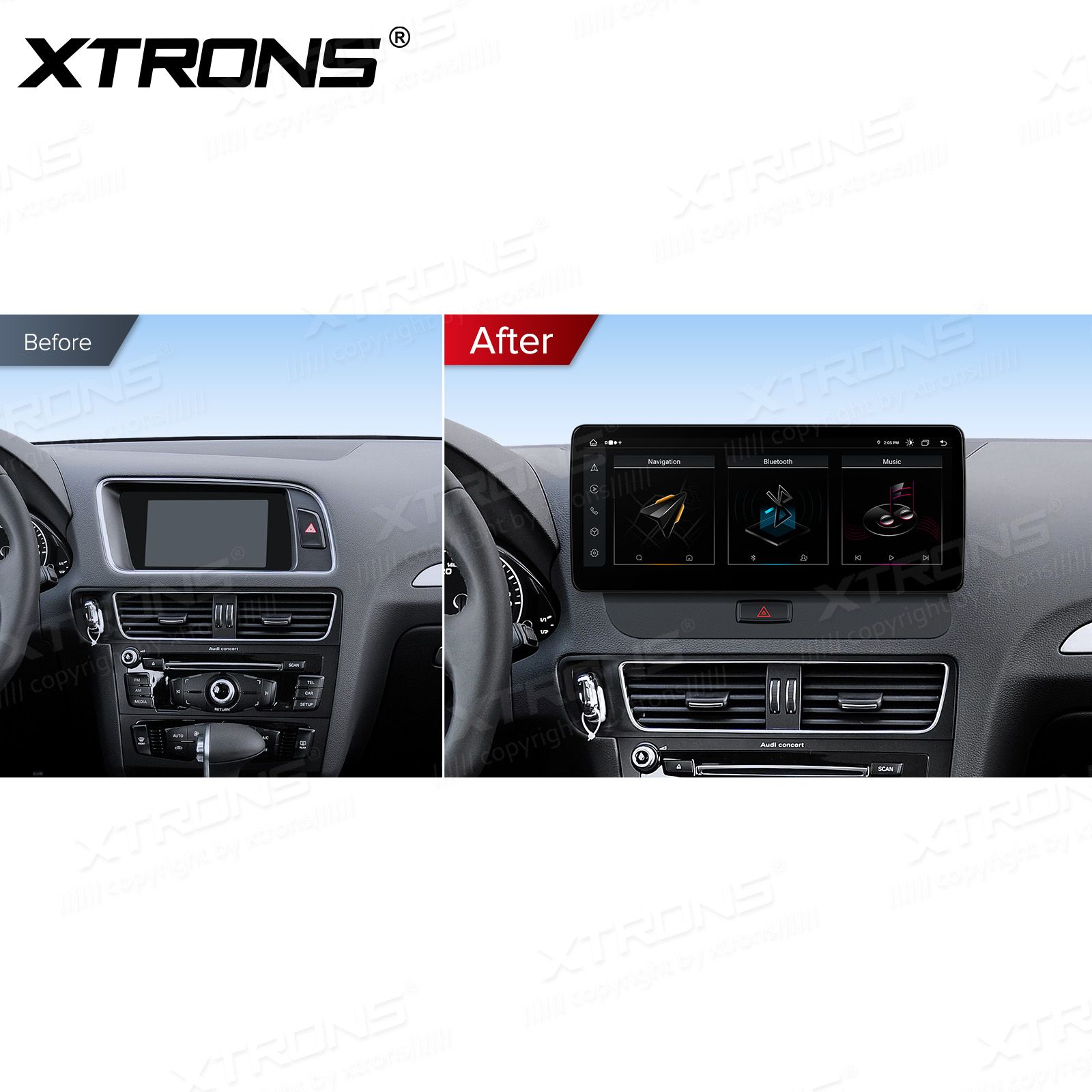 4+64Gb | 12.3" | Audi Q5 (2009 - 2017) | Audi concert | Audi symphony Android 13 GPS autoraadio ja multimeedia keskus