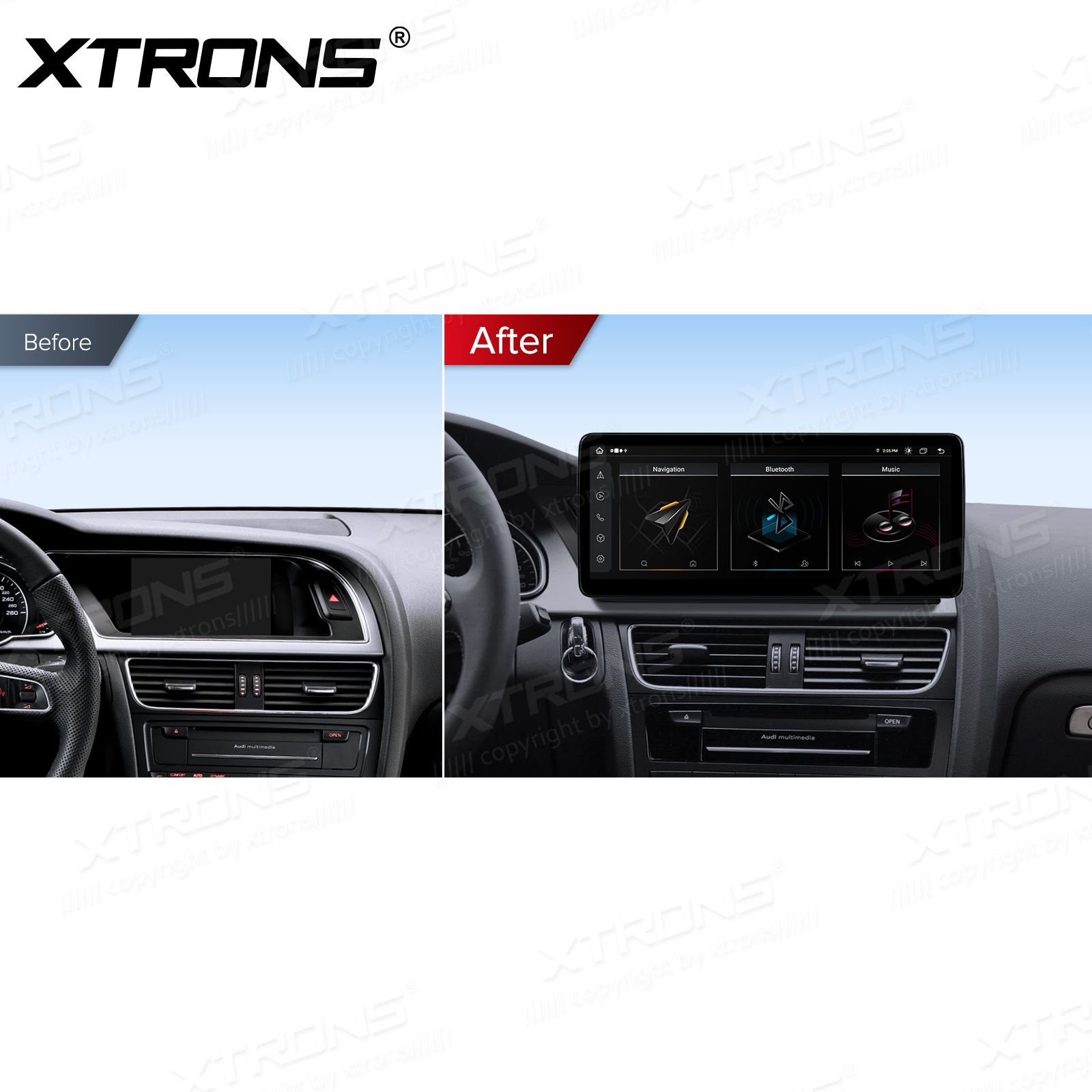 4+64Gb | 12.3" | Audi A4 (2009 - 2016) | A5 (2008-2015) | Audi multimedia Android 13 GPS autoraadio ja multimeedia keskus