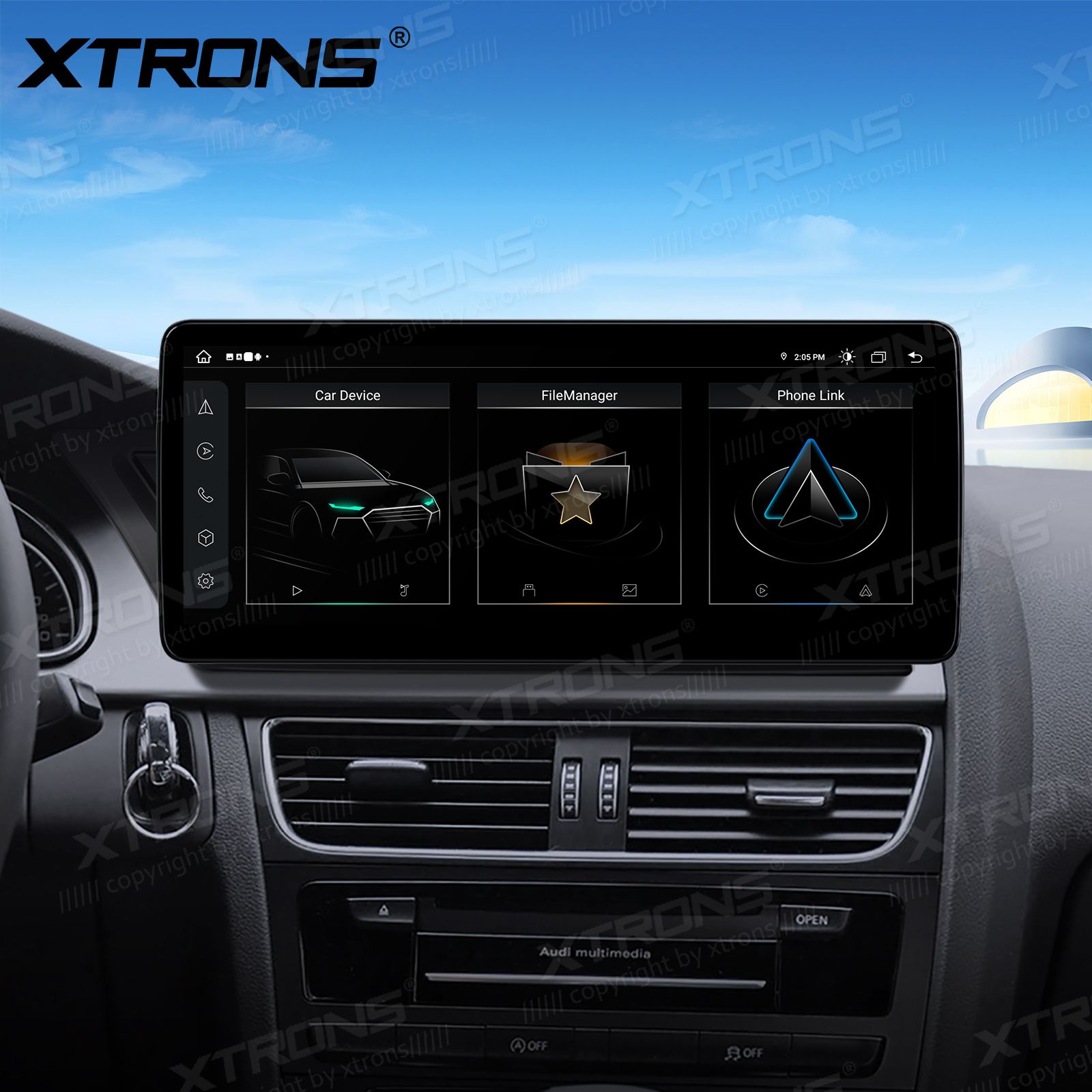 XTRONS QLA22UHA12A4L Mudelikohane android multimeediakeskus gps naviraadio