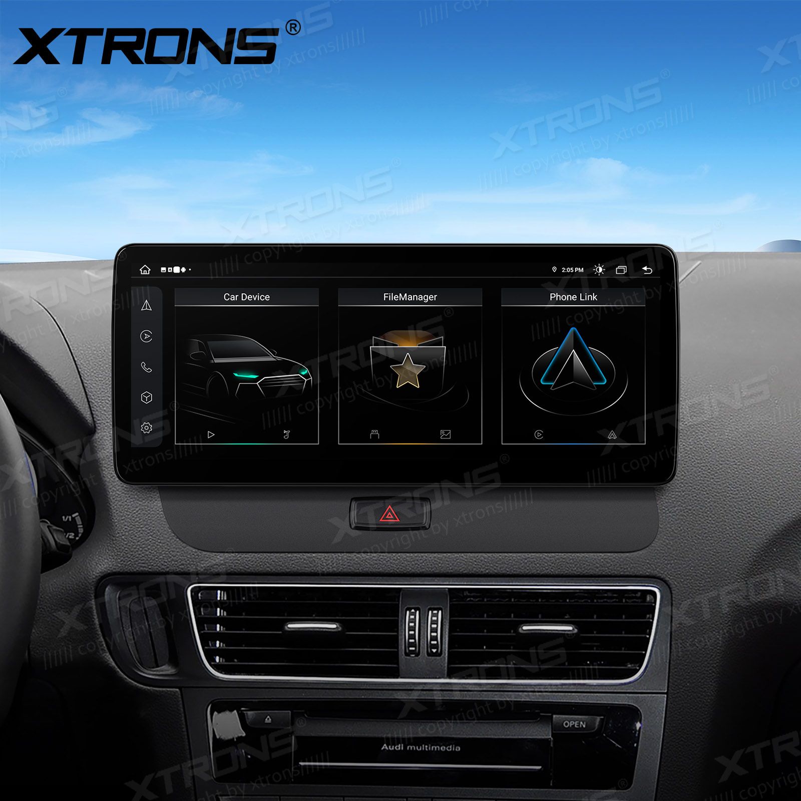 XTRONS QLA22UHA12Q5L Mudelikohane android multimeediakeskus gps naviraadio
