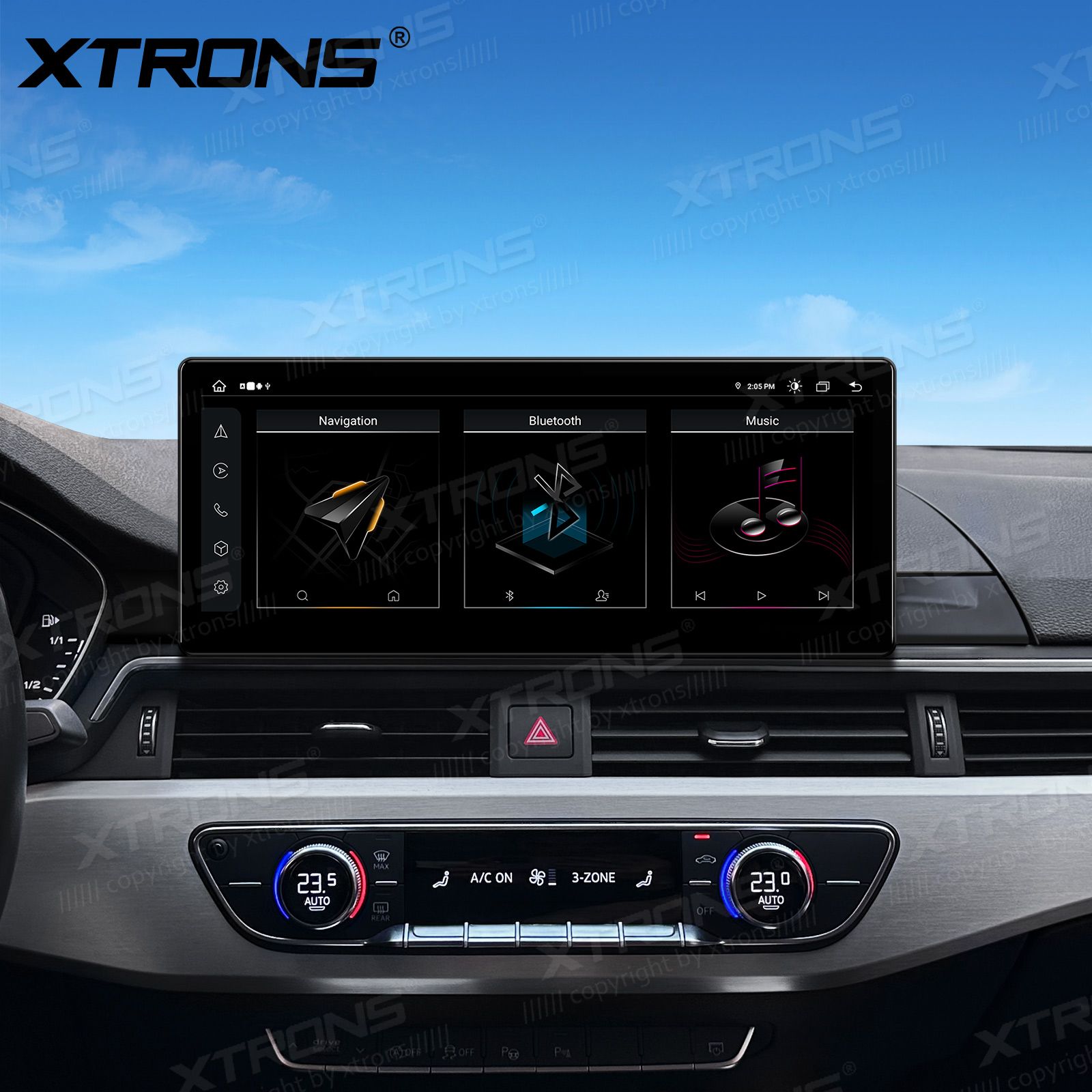 Audi A4 | A5 | B9 | (2016-2020) MIB2 System  XTRONS QLA23A4NL Car multimedia GPS player with Custom Fit Design