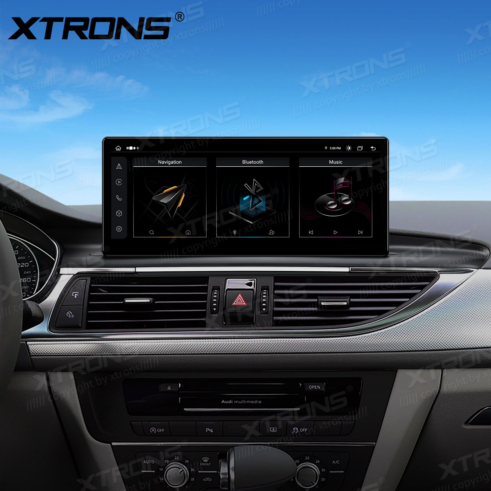 Audi A6 | C7 (2012-2015) MMI 3G/3G+ System  XTRONS QLA23A6L Car multimedia GPS player with Custom Fit Design