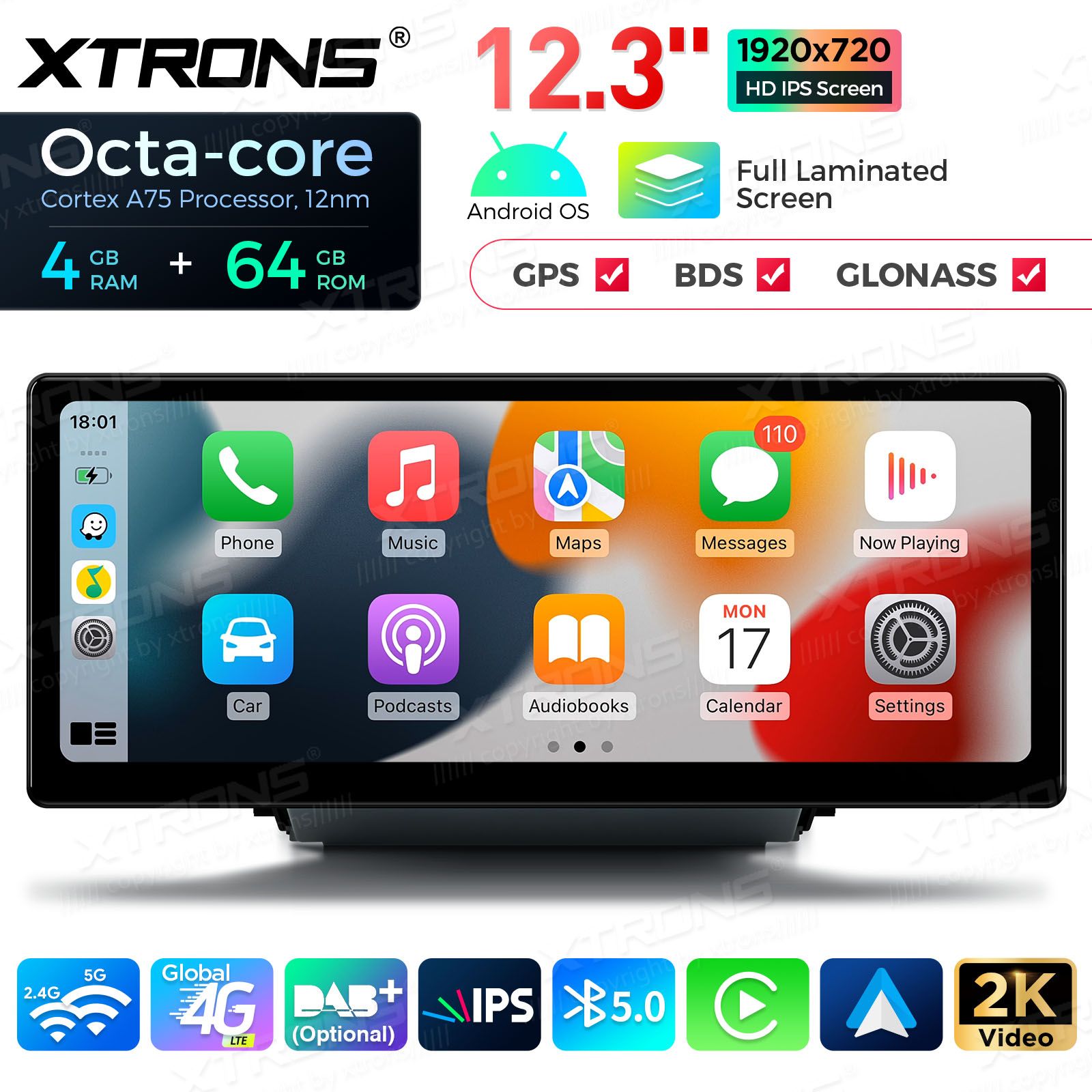 4+64Gb | 12.3" | Audi Q3 (2013-2018) MMI 3G/RMC System Android 13 GPS autoraadio ja multimeedia keskus