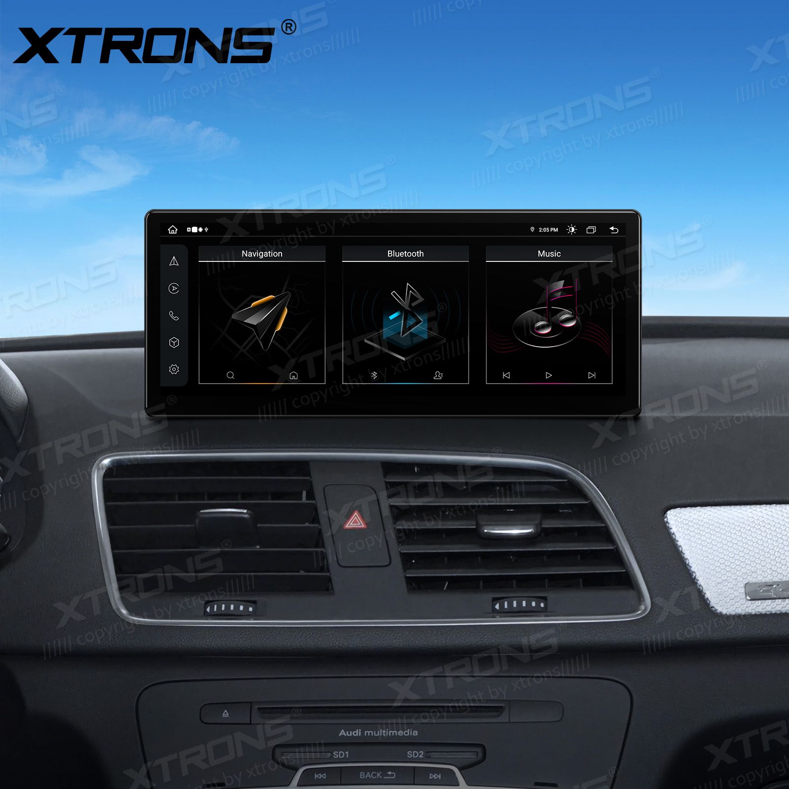 Audi Q3 (2013-2018) MMI 3G/RMC System  XTRONS QLA23Q3 Car multimedia GPS player with Custom Fit Design