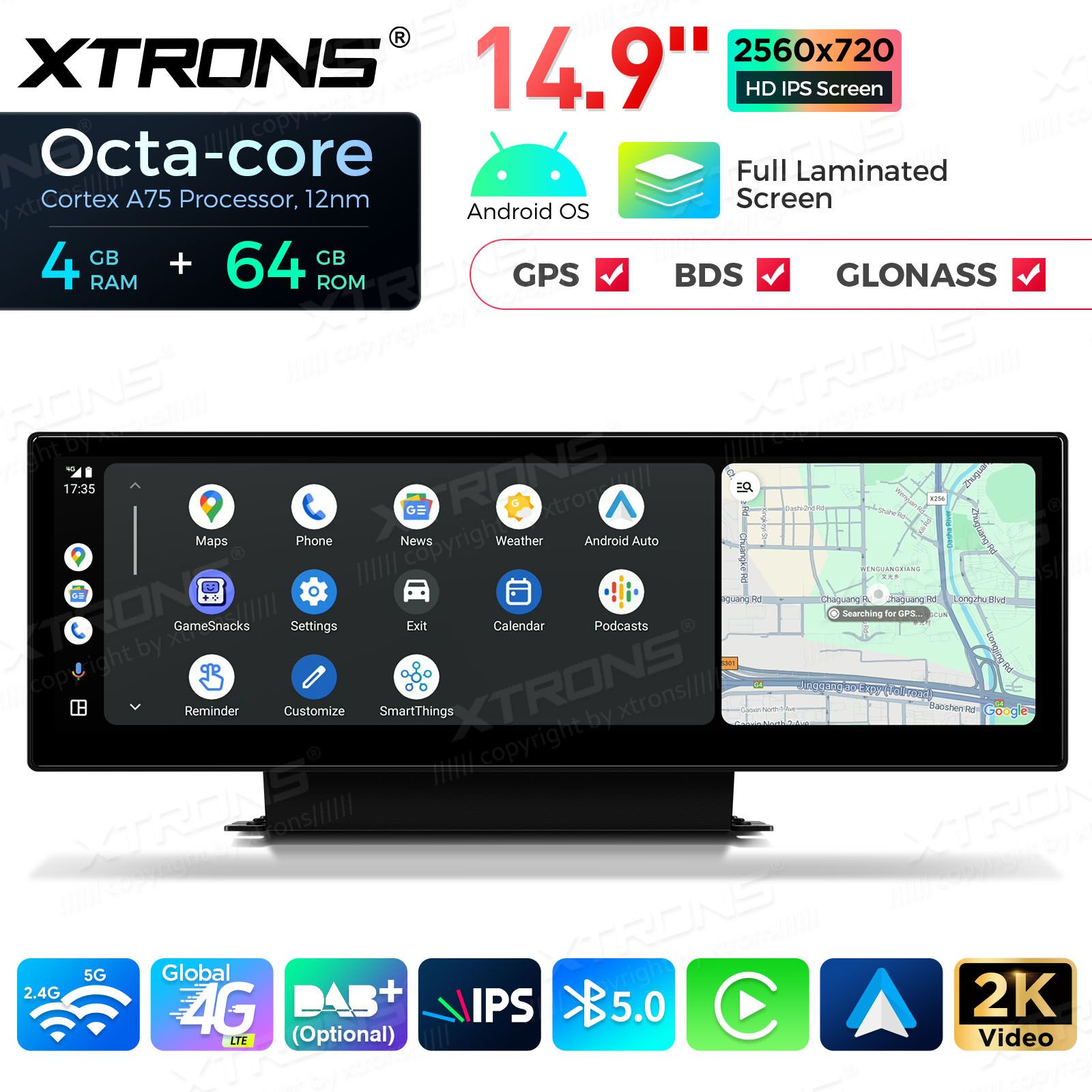 4+64Gb | 14.9"  | Audi A4 | A5 | B9 | (2016-2020) MIB2 System Android 13 GPS autoraadio ja multimeedia keskus