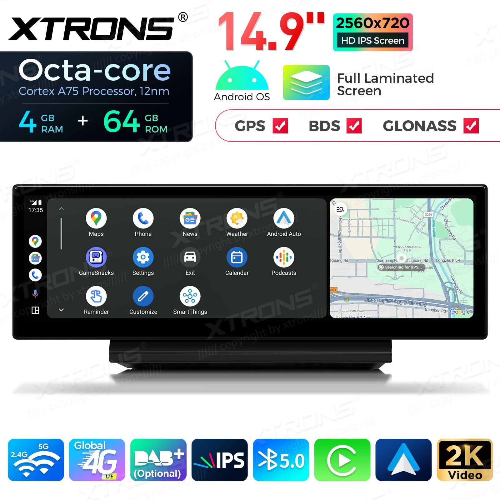 4+64Gb | 14.9"  | Audi A6 | C7 (2016-2018) MIB2 System Android 13 GPS autoraadio ja multimeedia keskus
