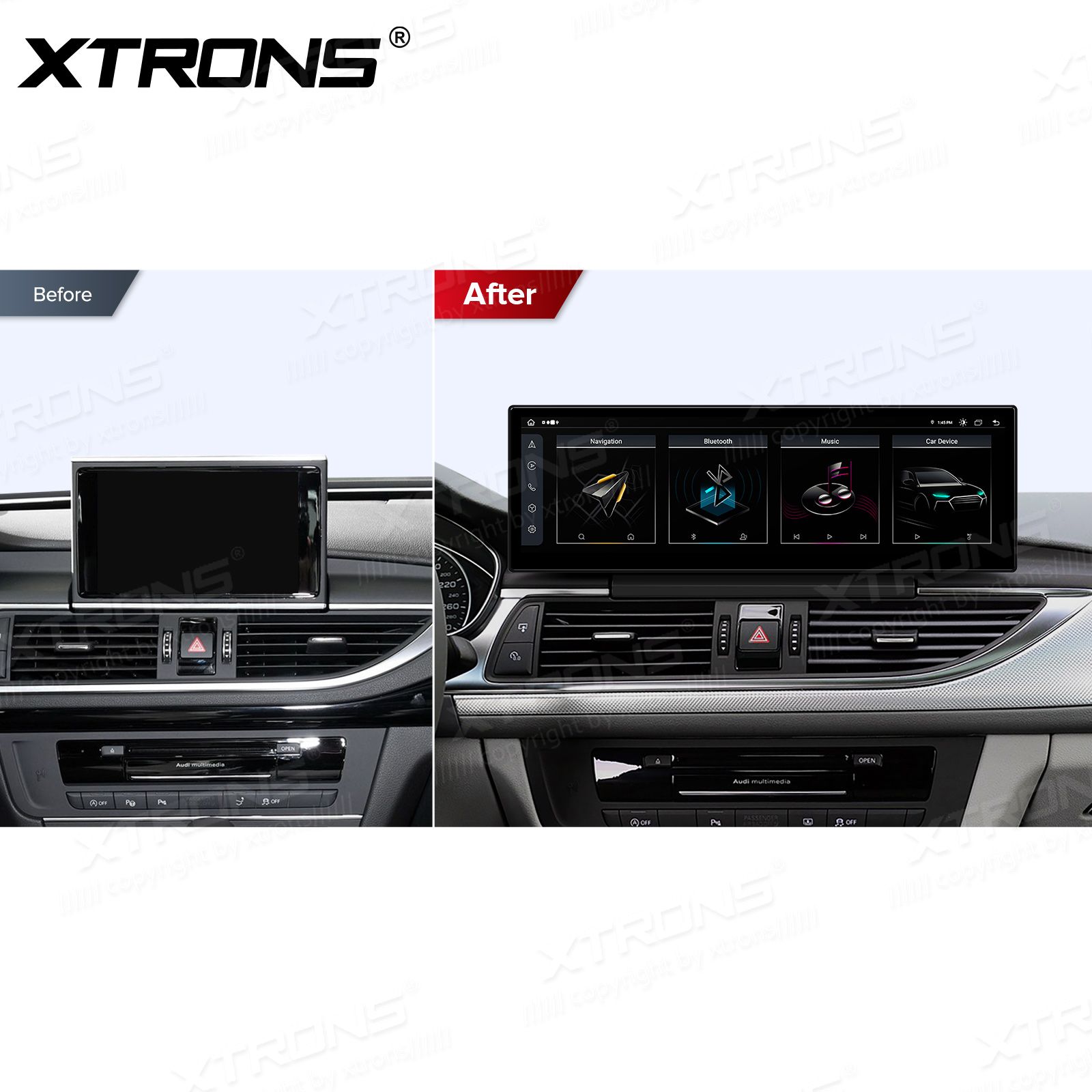 4+64Gb | 14.9"  | Audi A6 | C7 (2016-2018) MIB2 System Android 13 GPS autoraadio ja multimeedia keskus