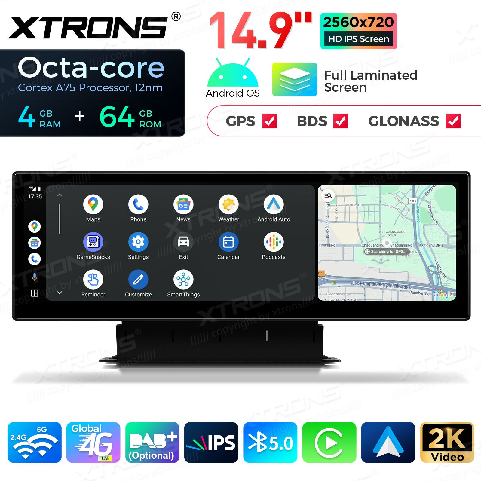 4+64Gb | 14.9"  | Audi Q5 | SQ5 (2017-2020) MIB2 System Android 13 GPS autoraadio ja multimeedia keskus