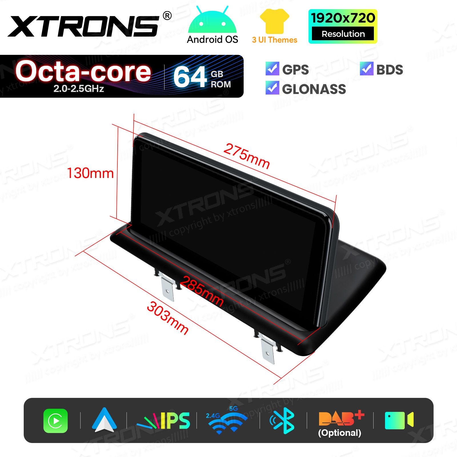 2+64Gb | 10.25"  | BMW 1. ser. E81 | E82 | E87 | E88 (2004-2012) w/o orig. screen Android 14 GPS autoraadio ja multimeedia keskus