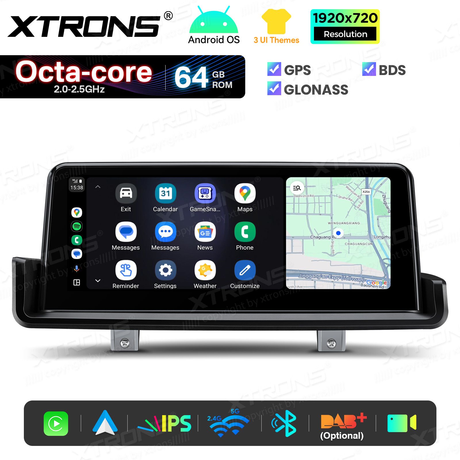 2+64Gb | 10.25"  | BMW 3. ser. E90 | E91 | E92 | E93 (2005-2012) w/o orig. screen Android 14 GPS autoraadio ja multimeedia keskus