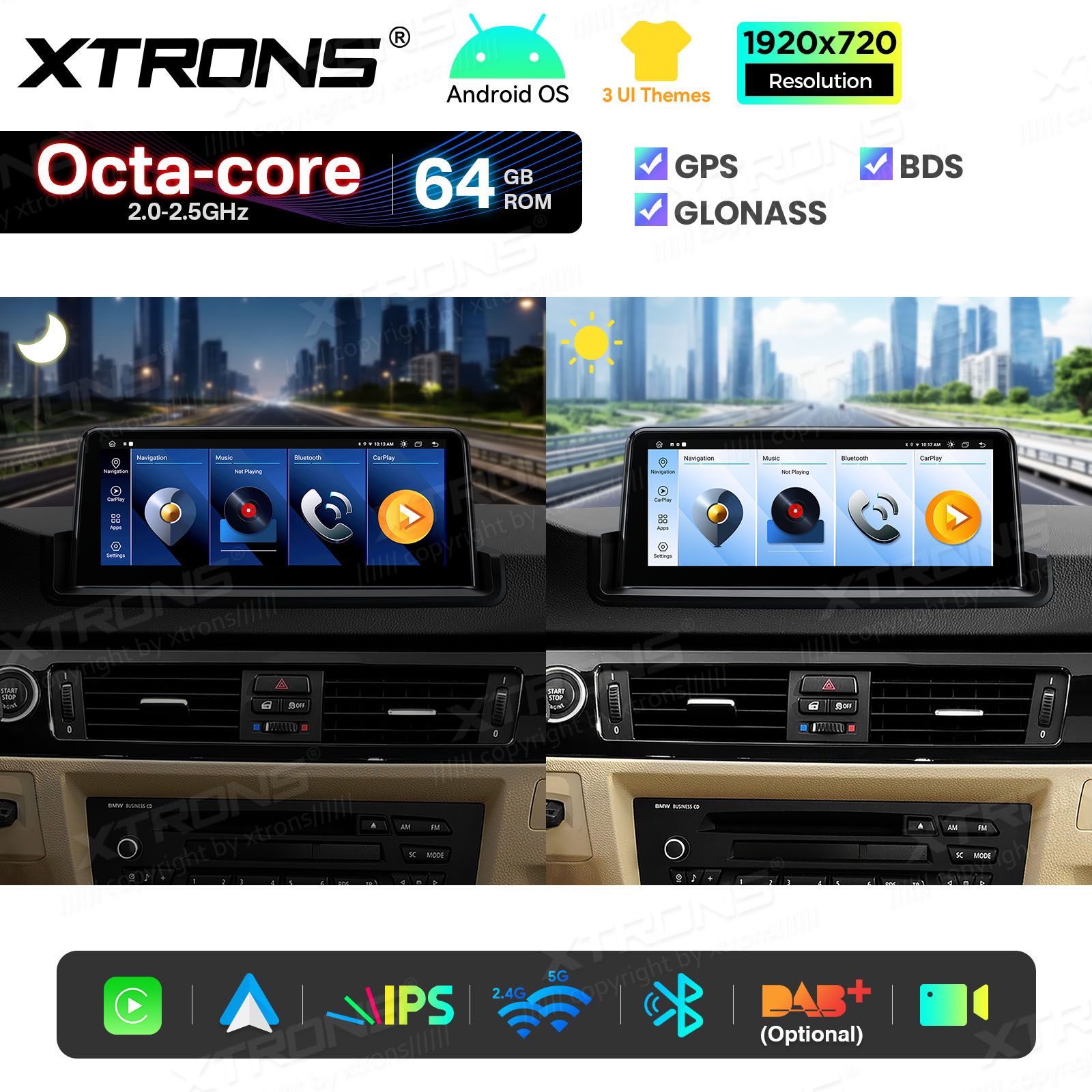 2+64Gb | 10.25"  | BMW 3. ser. E90 | E91 | E92 | E93 (2005-2012) w/o orig. screen Android 14 GPS autoraadio ja multimeedia keskus