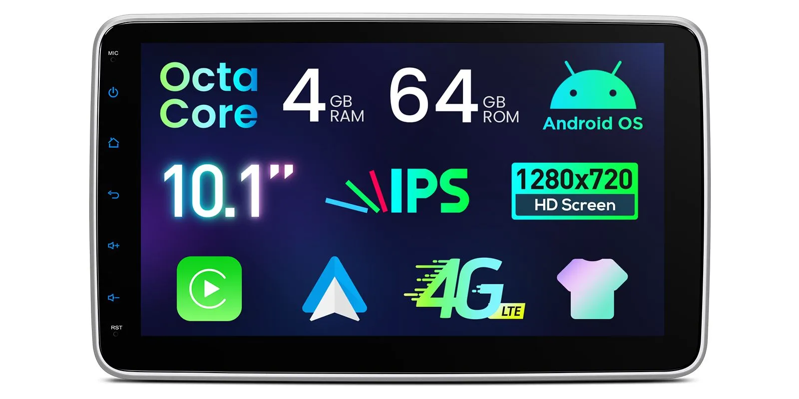 2 DIN Android 14  | GPS autoraadio ja multimeedia keskus