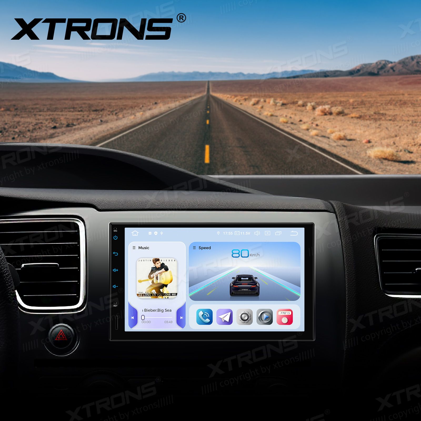2 DIN Android 14  | GPS autoraadio ja multimeedia keskus