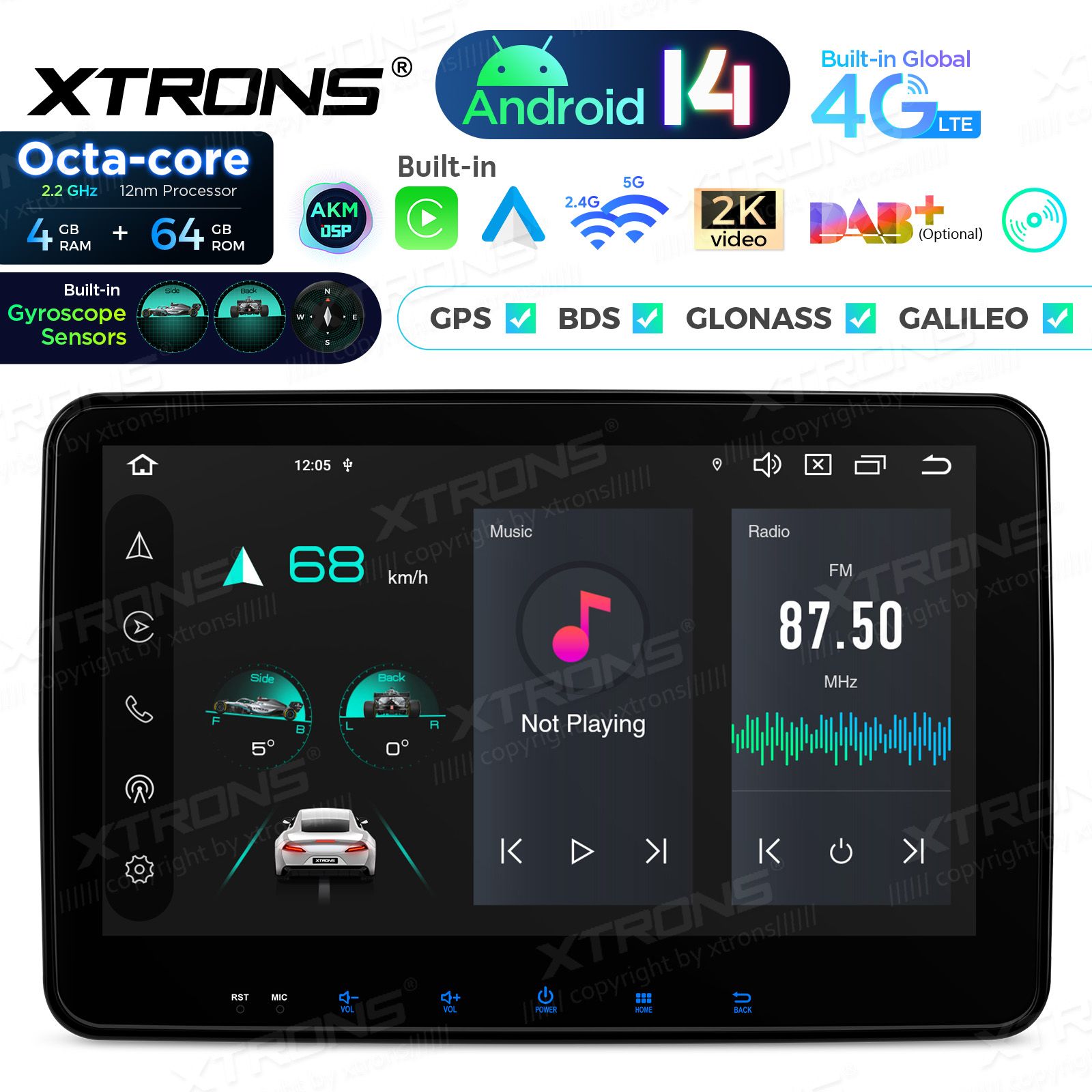 2 DIN Android 14  | CarPlay Android multimeedia keskus 2 DIN Android 14  | CarPlay Android multimeedia keskus