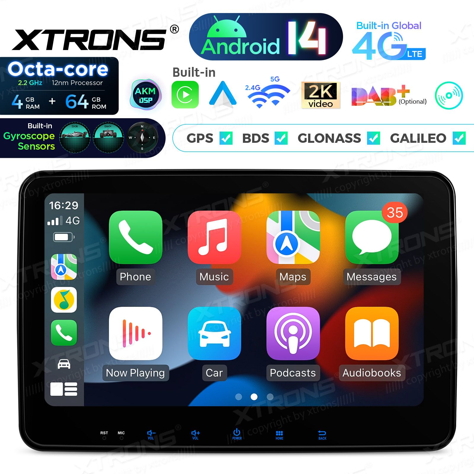 2 DIN Android 14  | CarPlay Android multimeedia keskus 2 DIN Android 14  | CarPlay Android multimeedia keskus