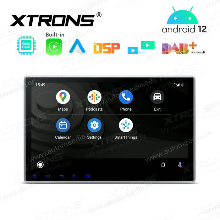 2 DIN universaalne Android 12 GPS autoraadio ja multimeedia keskus