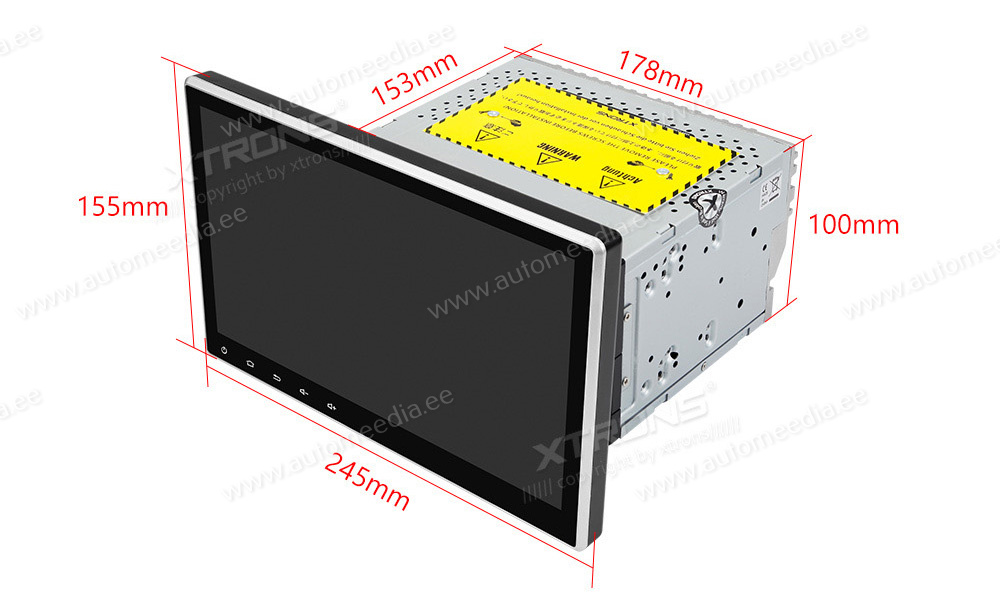 XTRONS TE124 XTRONS TE124 raadio sobivus autole