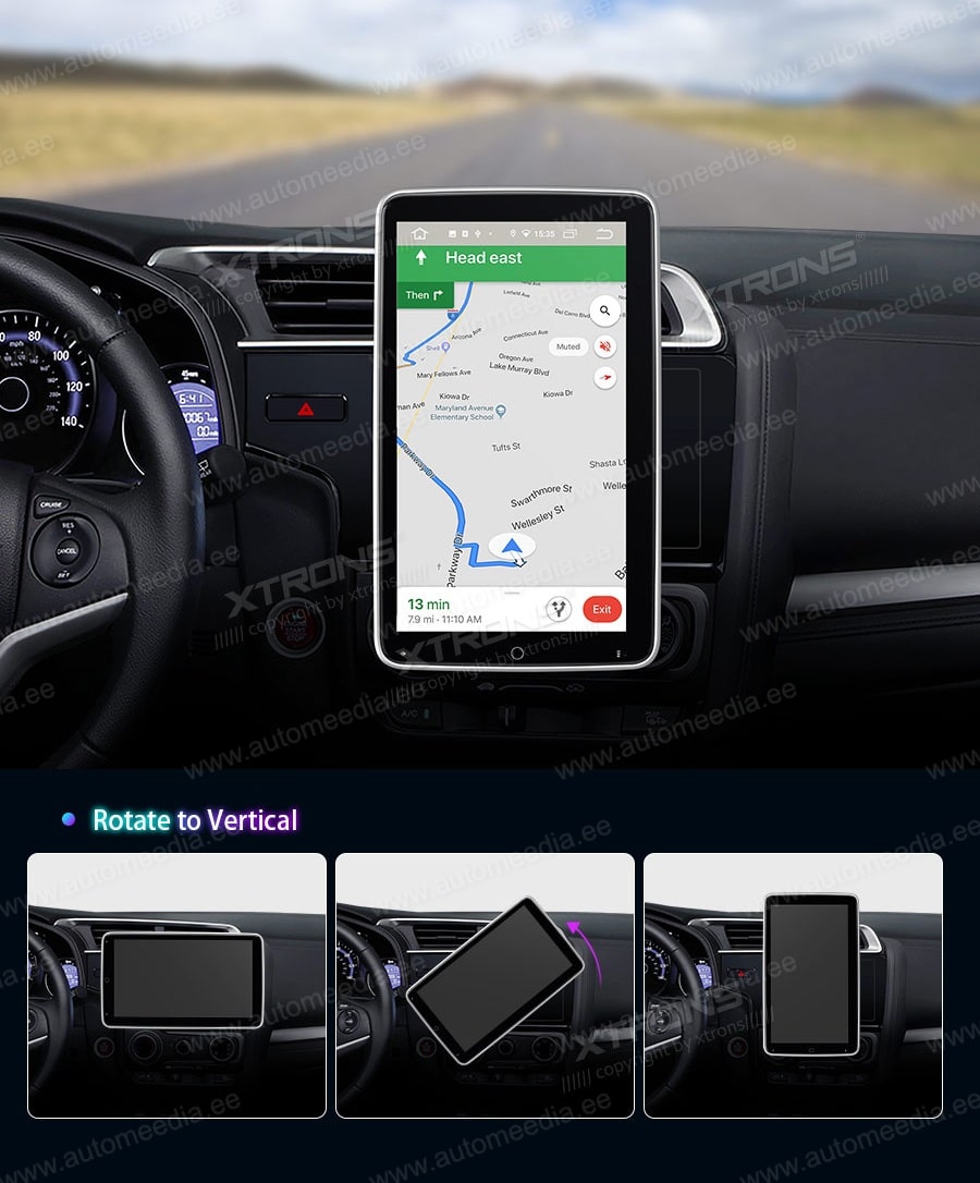 2 DIN  XTRONS TIB110LN merkkikohtainen Android GPS multimedia näyttösoitin