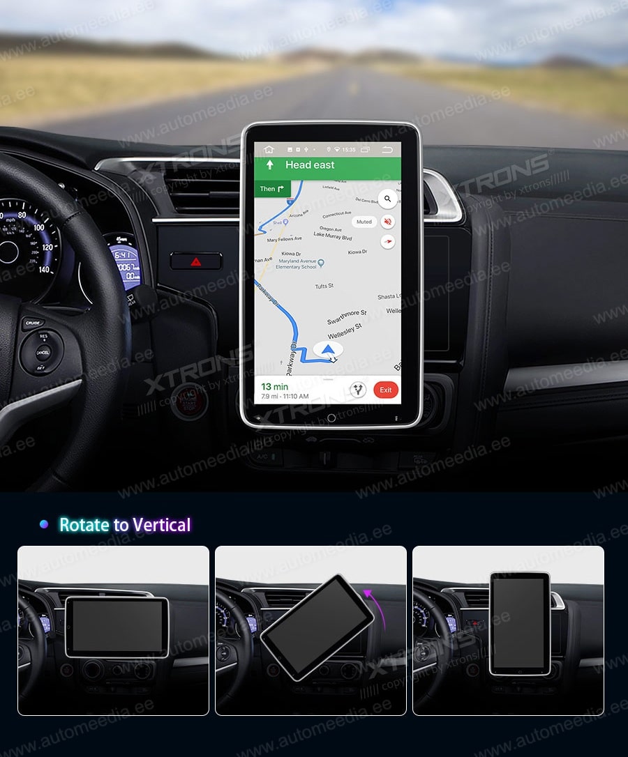 2 DIN XTRONS TIB110LN merkkikohtainen Android GPS multimedia näyttösoitin