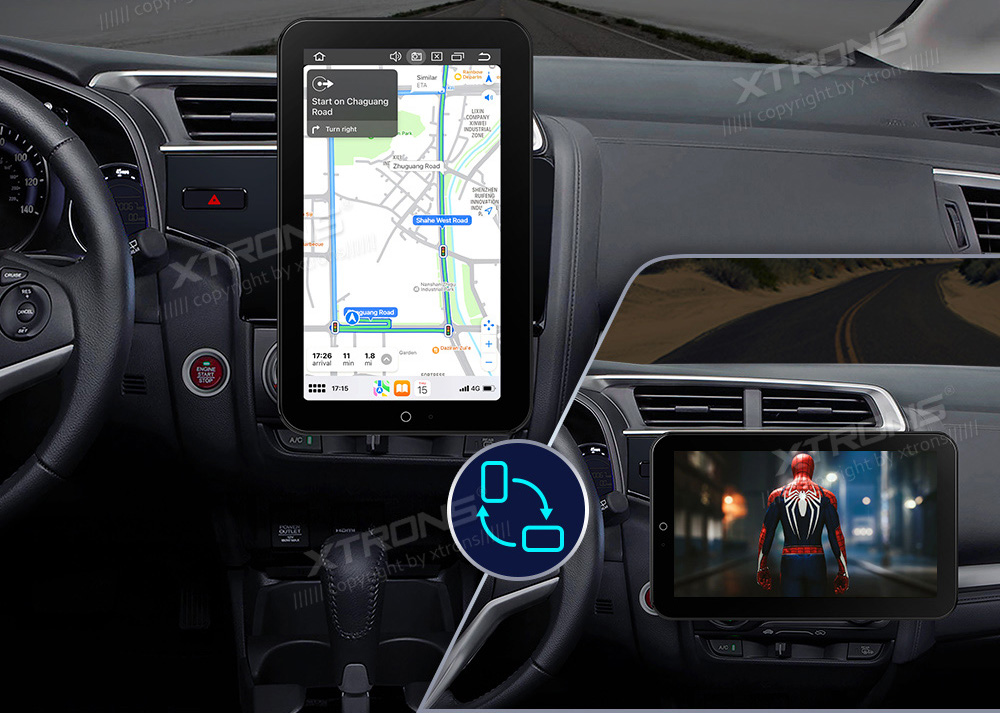 2 DIN  XTRONS TIX221L merkkikohtainen Android GPS multimedia näyttösoitin