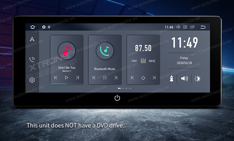 2 DIN XTRONS TQ125L Штатная магнитола Android