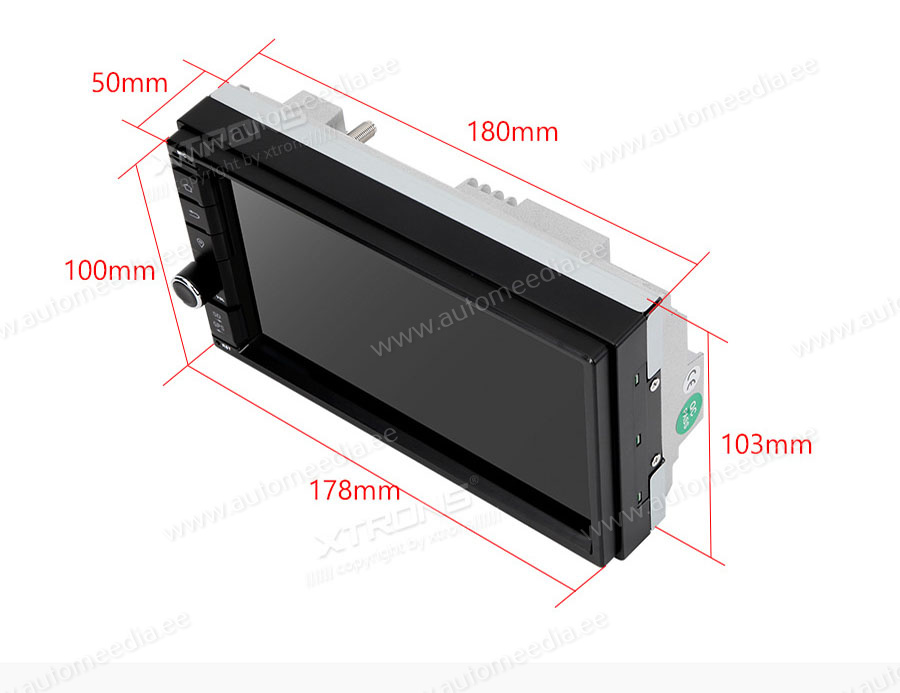 2 DIN  custom fit multimedia radio suitability for the car