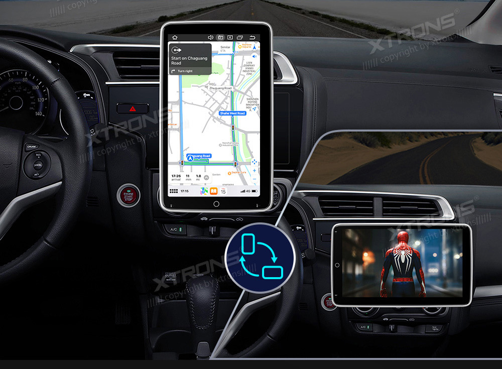 2 DIN  XTRONS TX120L merkkikohtainen Android GPS multimedia näyttösoitin