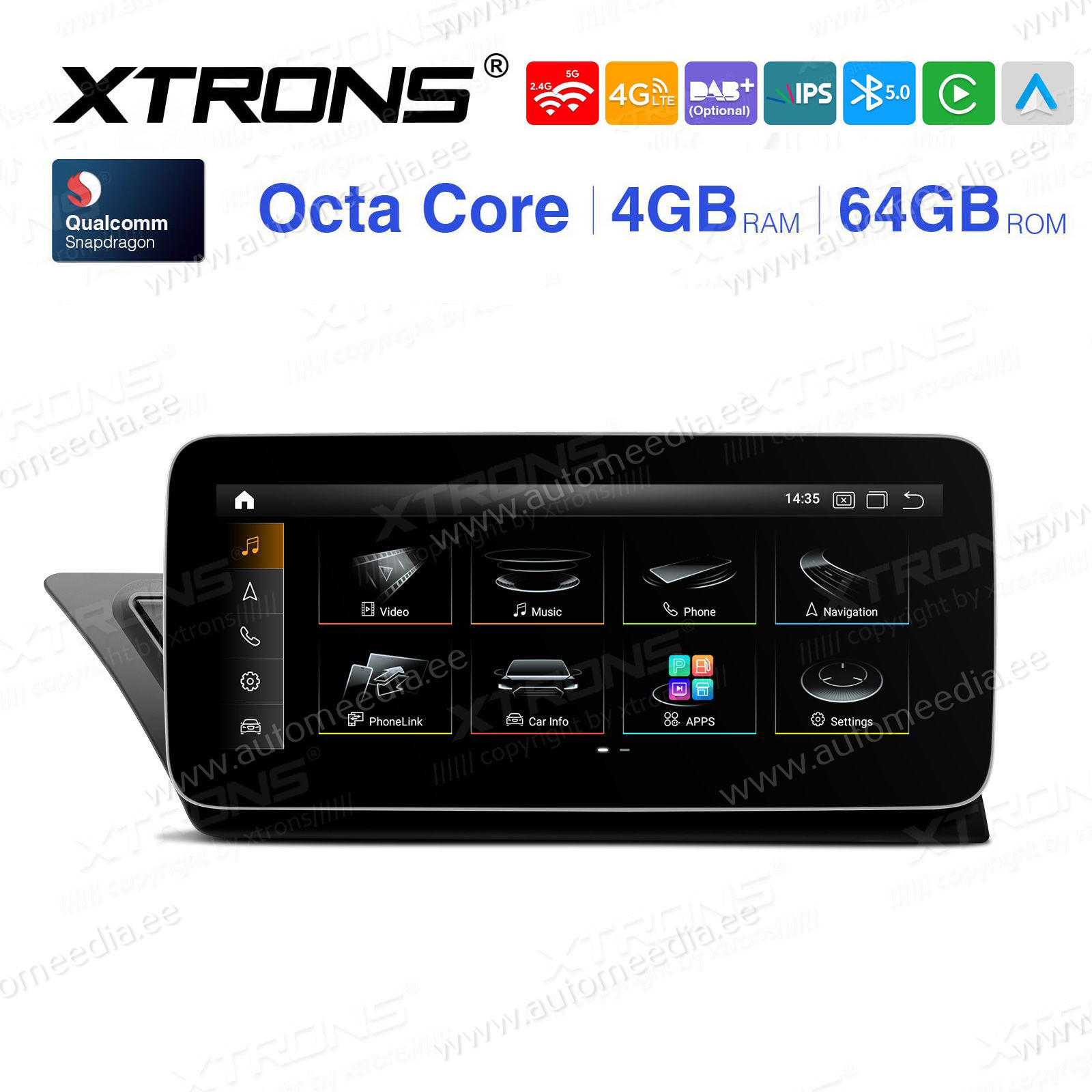 Audi A4 (2009 - 2016) | A5 (2008-2015) | Audi multimedia mudelipõhine Android 12 GPS autoraadio ja multimeedia keskus
