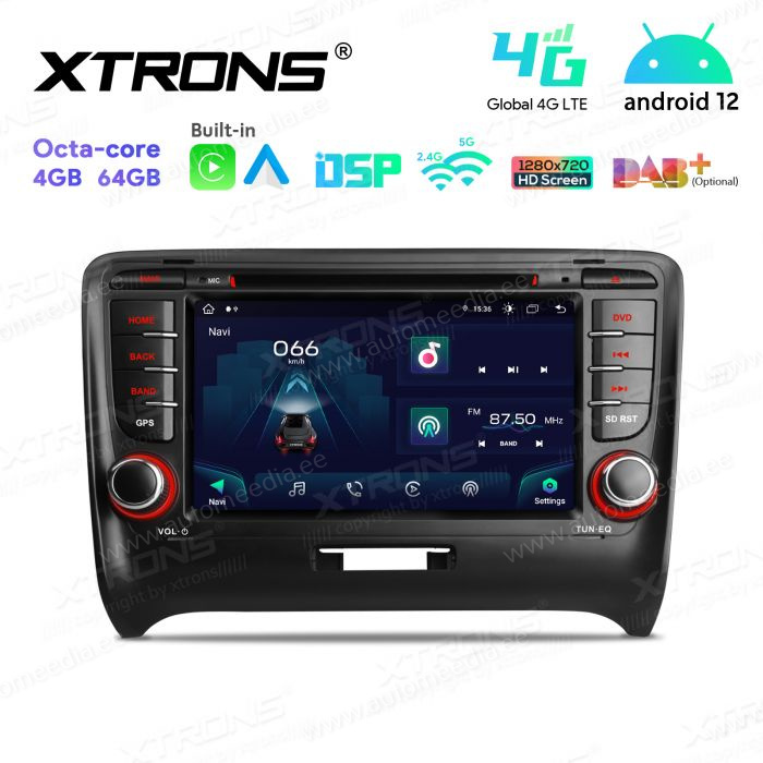 Audi TT (2006-2012) Android 12 Car Multimedia Player with GPS Navigation