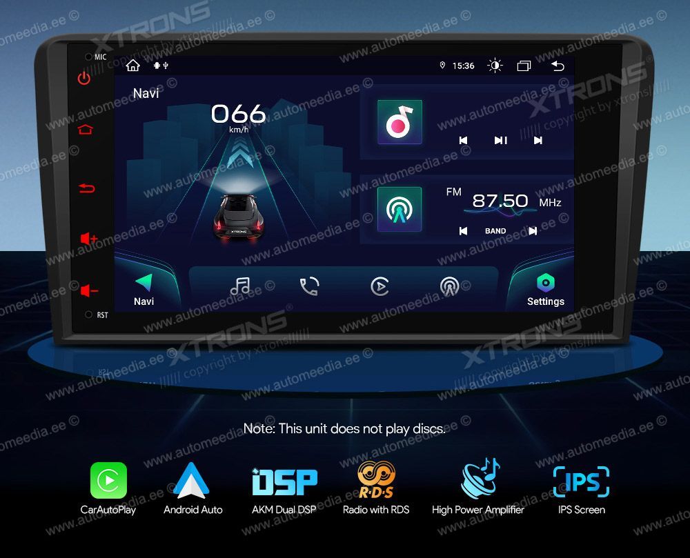Audi A3 (2003-2012) XTRONS IA81A3AL Штатная магнитола Android