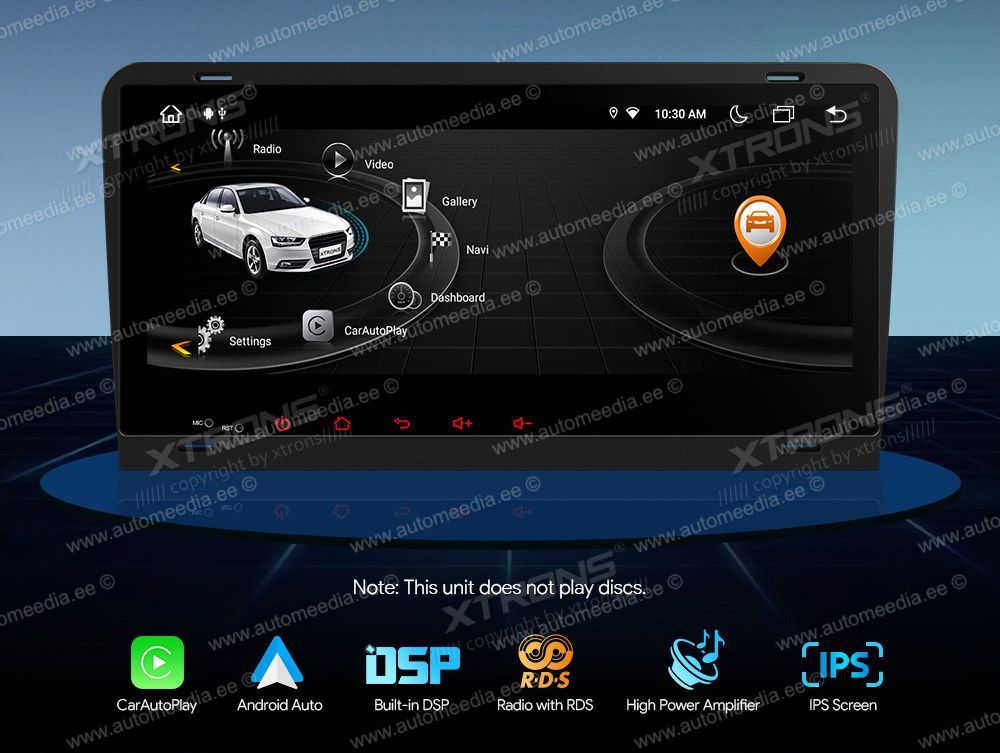 Audi A3 (2003-2012) XTRONS IA81AA3LH Car multimedia GPS player with Custom Fit Design