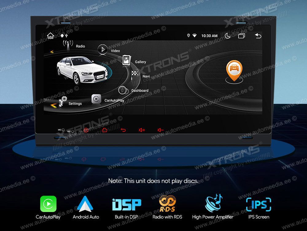 Audi A4 | B5 (2002-2008) XTRONS IA81AA4LH Car multimedia GPS player with Custom Fit Design