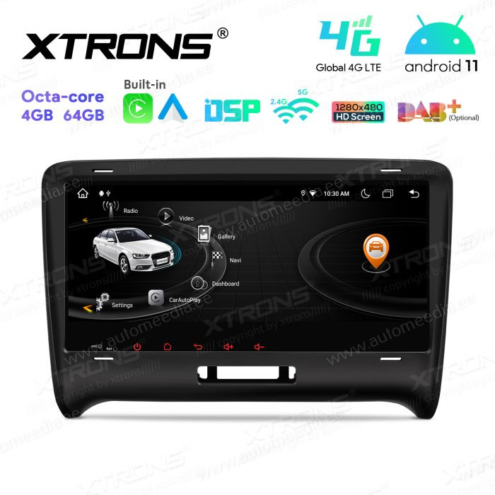 Audi TT (2006-2012) Android 12 auto GPS radio ja multimedia näyttösoitin