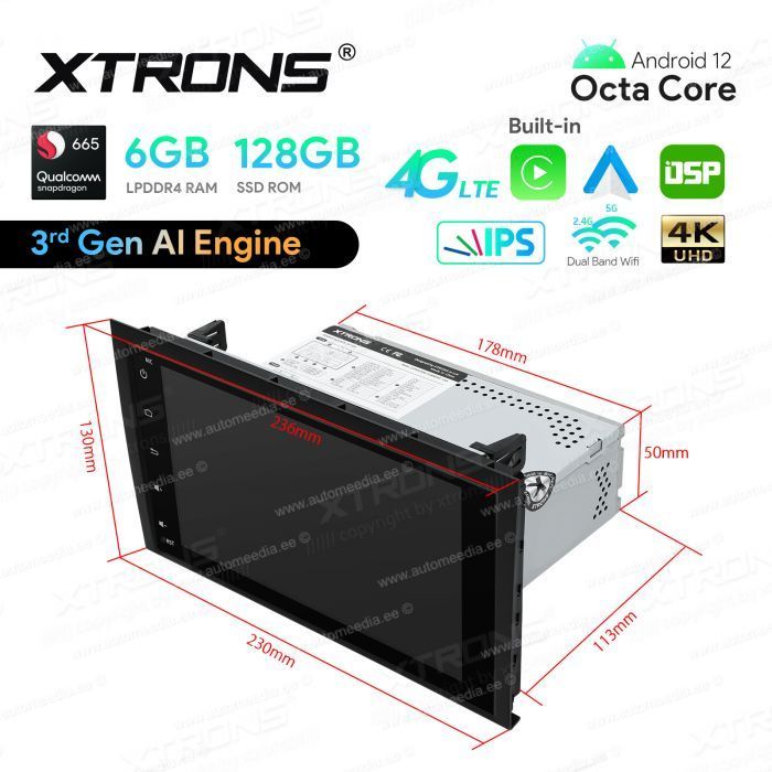Audi A4 | B5 (2002-2008) mudelipõhine Android 12 GPS autoraadio ja multimeedia keskus