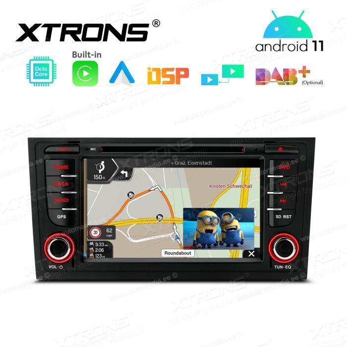 Audi A6 | C5 (1997-2004) mudelipõhine Android 11 GPS autoraadio ja multimeedia keskus