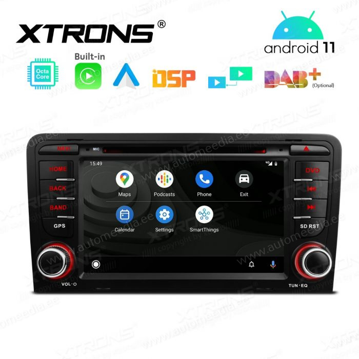 Audi A3 (2003-2012) mudelipõhine Android 12 GPS autoraadio ja multimeedia keskus