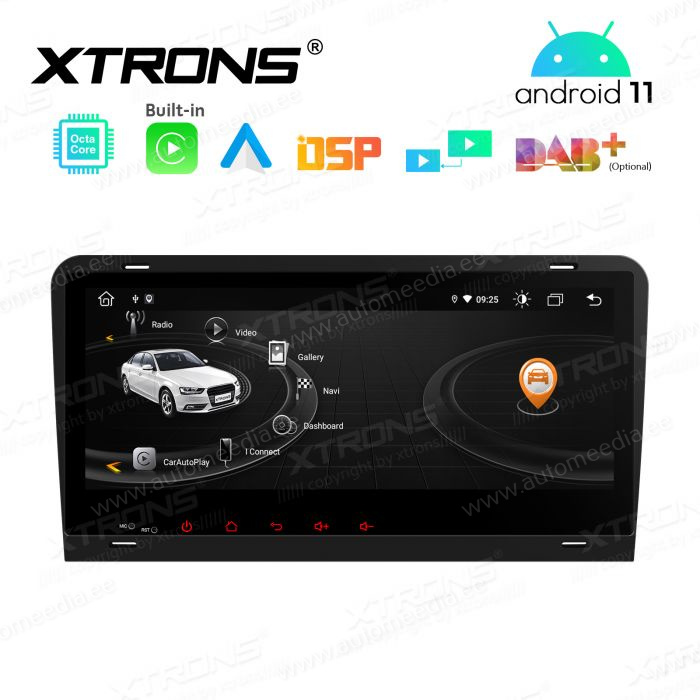 Audi A3 (2003-2012) Android 11 auto GPS radio ja multimedia näyttösoitin