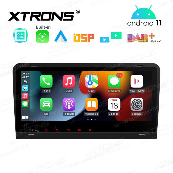 Audi A3 (2003-2012) mudelipõhine Android 11 GPS autoraadio ja multimeedia keskus
