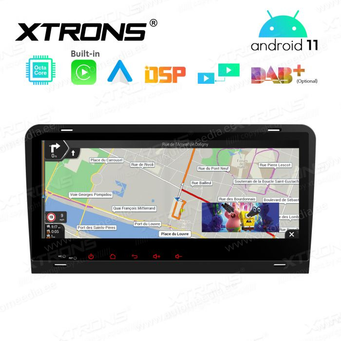 Audi A3 (2003-2012) mudelipõhine Android 11 GPS autoraadio ja multimeedia keskus