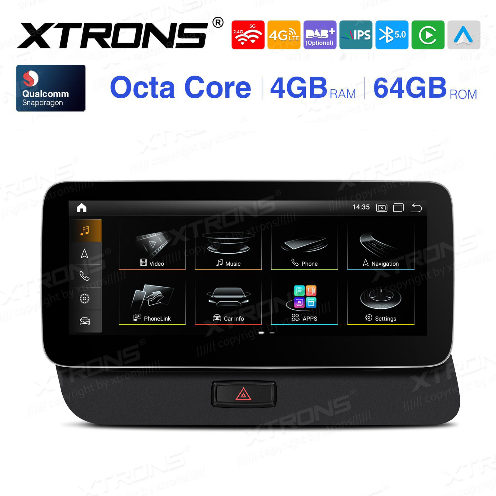 Audi Q5 (2009 - 2017) | Audi concert | Audi symphony mudelipõhine Android 12 GPS autoraadio ja multimeedia keskus