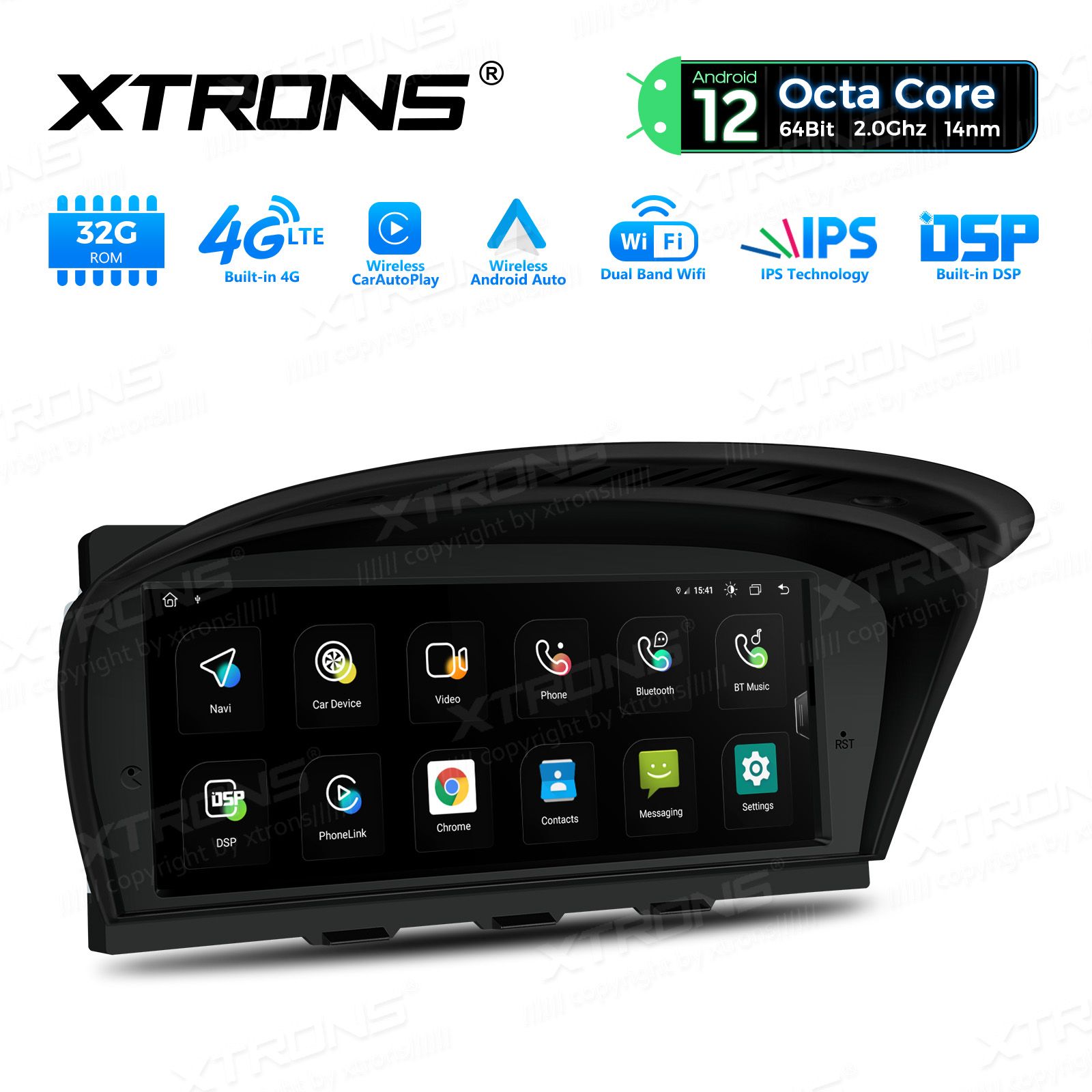 BMW 5.ser | BMW 3.ser | E60 | E61 | E90 | E92 | E93 iDrive CCC (2004-2008) kahesüsteemne, originaalraadio säilitav Android 12 GPS autoraadio ja multimeedia keskus
