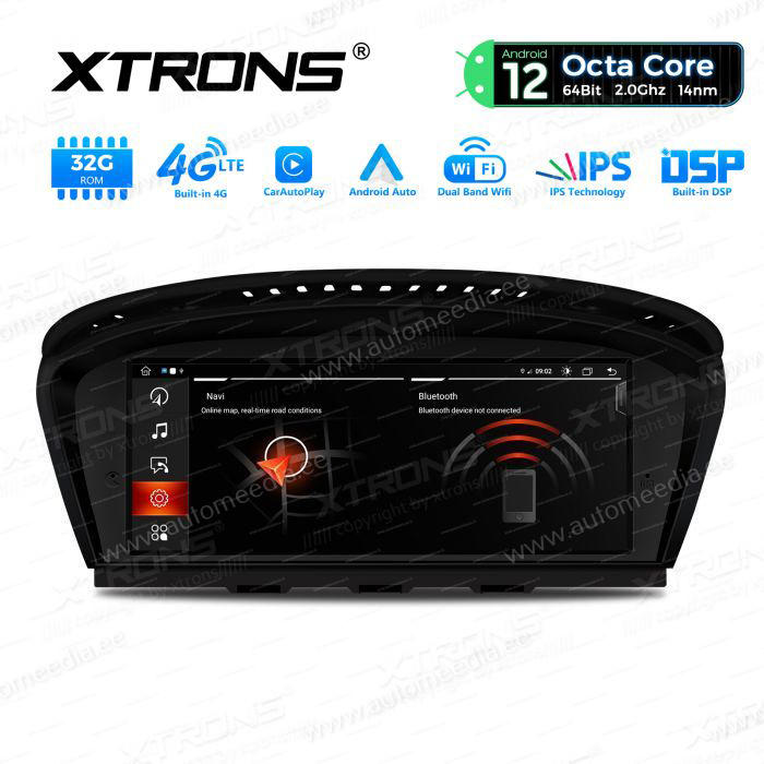 BMW 5.ser | BMW 3.ser | E60 | E61 | E90 | E92 | E93 iDrive CIC (2009-2012) kahesüsteemne, originaalraadio säilitav Android 12 GPS autoraadio ja multimeedia keskus