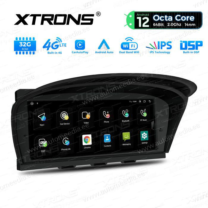 BMW 5.ser | BMW 3.ser | E60 | E61 | E90 | E92 | E93 iDrive CIC (2009-2012) kahesüsteemne, originaalraadio säilitav Android 12 GPS autoraadio ja multimeedia keskus